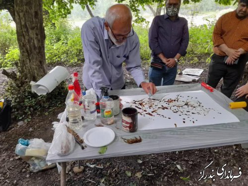 برگزاری کارگاه خوشنویسی و نقاشی در روستای استون آباد