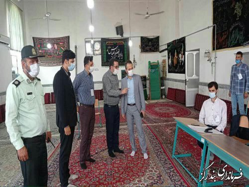 بازدید بخشدار نوکنده از شعب اخذ رای