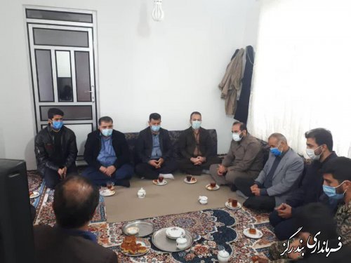 مسوولان نوکنده با خانواده شهید جمال لیوانی دیدار کردند