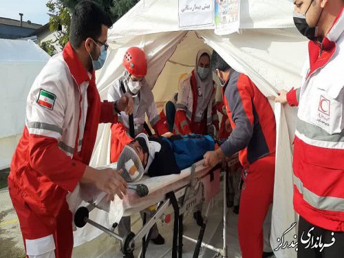 مانور زلزله و ایمنی در آموزشگاه مرحوم اسلامی نوکنده