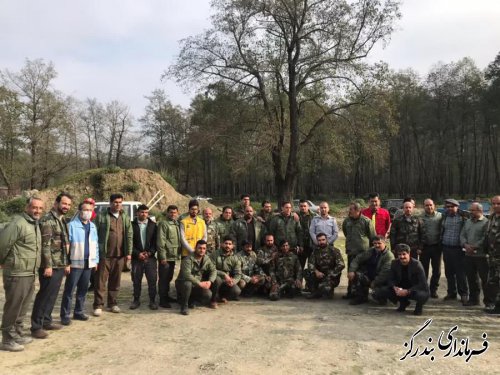 مانور اطفای حریق جنگلها در روستای استون آباد برگزار شد