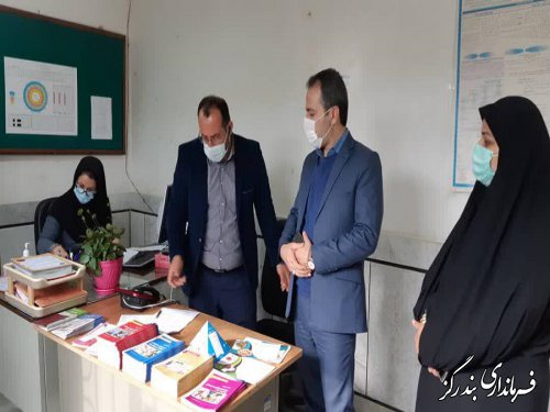 بازدید بخشدار نوکنده از  مرکز واکسیناسیون روستای تلور