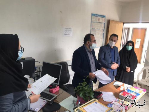 بازدید بخشدار نوکنده از  مرکز واکسیناسیون روستای تلور