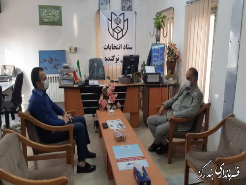 دیدار رییس محیط زیست بندرگز با بخشدار نوکنده