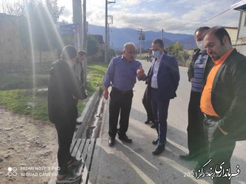 بازدید بخشدار نوکنده از روستای تلور