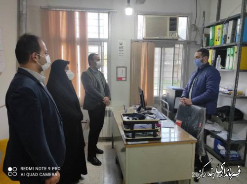 بازدید بخشدار نوکنده از مرکز  واکسیناسیون لیوان شرقی