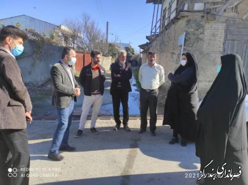 بازدید بخشدار نوکنده از روستای استون آباد