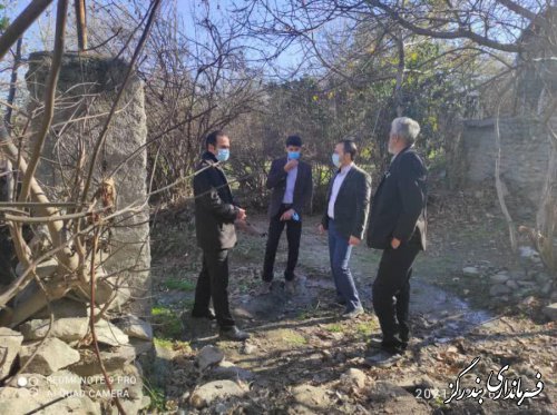بازدید بخشدار نوکنده از روستای استون آباد