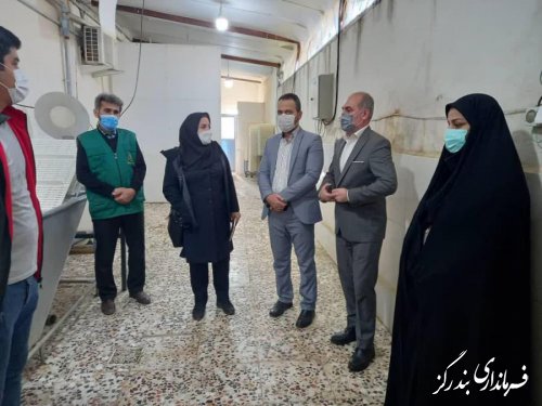 بازدید فرماندار بندرگز از کارگاه تولیدی سبزی و میوه خشک کنی روستای لیوان شرقی
