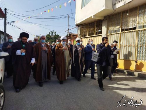 مراسم دسته روی و سوگواری شهادت امام هادی (ع) و ارتحال آیت‌الله گلپایگانی در نوکنده