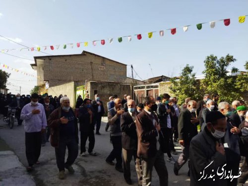 مراسم دسته روی و سوگواری شهادت امام هادی (ع) و ارتحال آیت‌الله گلپایگانی در نوکنده