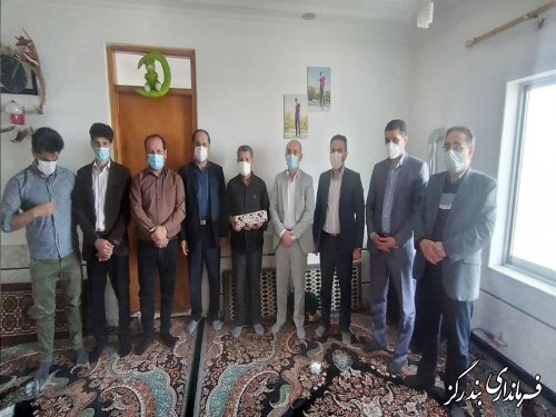 دیدار فرماندار بندرگز با جانباز دوران دفاع مقدس در روستای استون آباد