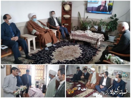 دیدار امام جمعه و بخشدار نوکنده با جانبازان هشت سال دفاع مقدس