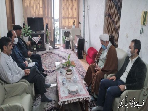 دیدار امام جمعه و بخشدار نوکنده با جانبازان هشت سال دفاع مقدس