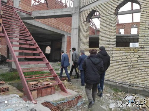 مسجد جامع روستای جفاکنده ۵۵ درصد پیشرفت فیزیکی دارد