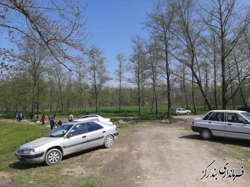 بازدید نوروزی بخشدار نوکنده از آب بندان روستای استون آباد