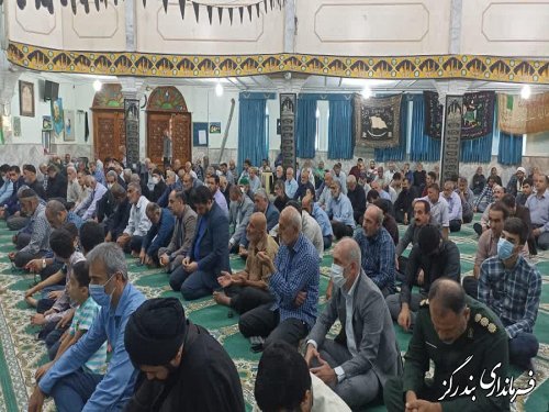 حضور فرماندار و مسوولان بندرگز در آیین عبادی سیاسی نمازجمعه