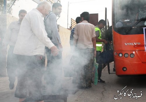  اعزام 44نفر از بسیجیان گالیکش در قالب اردوی راهیان نور به مناطق عملیاتی غرب کشور 