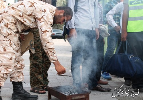  اعزام 44نفر از بسیجیان گالیکش در قالب اردوی راهیان نور به مناطق عملیاتی غرب کشور 