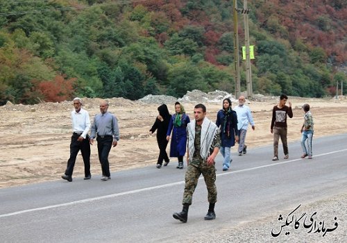 مراسم پیاده روی بزرگ خانوادگی با حضور فرماندار گالیکش برگزار شد