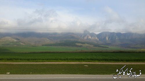 طبیت زیبای حاشیه جاده ای شهرستان گالیکش