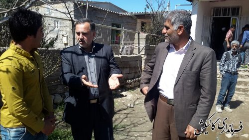 بازدید قاضوی بخشدار لوه از روستای دار آباد