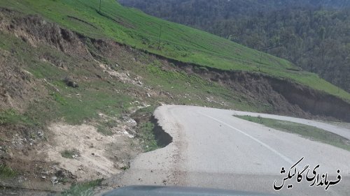 بازدید قاضوی بخشدار لوه از روستای منجلو