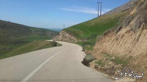 بازدید قاضوی بخشدار لوه از روستای منجلو