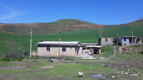 بازدید قاضوی بخشدار لوه از روستای منجلو