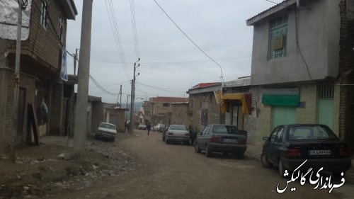 بازدید قاضوی بخشدار لوه از روستای پاسنگ بالا