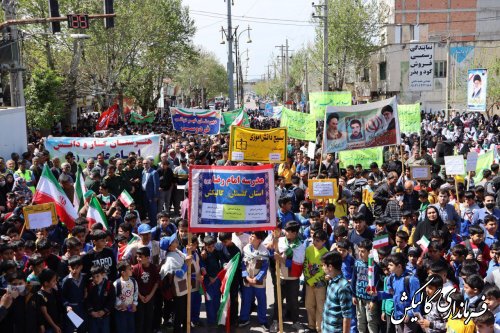 تجمع مردمی شهروندان گالیکشی در حمایت از حمله موشکی و پهبادی سپاه پاسداران به اسرائیل 