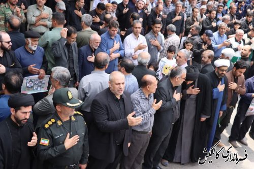 اجتماع بزرگ هیئات مذهبی شهرستان گالیکش در سوگ شهادت سیدالشهداء خدمت شهید آیت‌الله رئیسی و همراهان