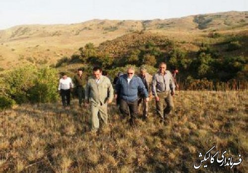 بازدید استاندار گلستان از مناطق خسارت دیده از آتش سوزی پارک ملی گلستان