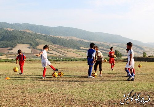  نخستین مدرسه فوتبال بخش لوه شهرستان گالیکش  افتتاح شد