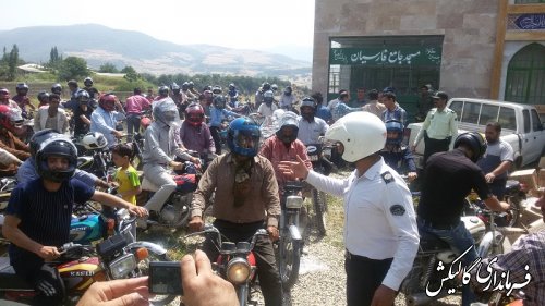 اهداء کلاه ایمنی به روستائیان در راستای ارتقاء فرهنگ ایمنی