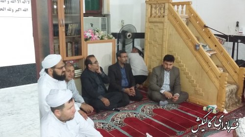 حضور فرماندار در مراسم ختم قرآن روستای ینقاق