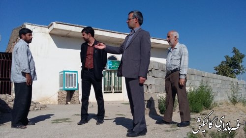 بازدید بخشدار مرکزی از پروژه گازرسانی به روستای پزشکیان