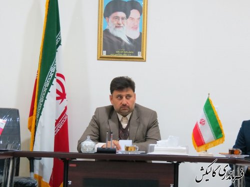 جلسه هماهنگی هیأت اجرایی انتخابات پنجمین دوره مجلس خبرگان رهبری شهرستان گالیکش