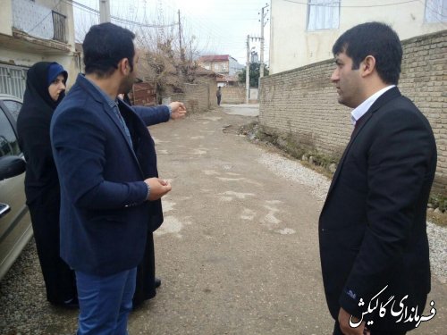 دهگردشی بخشدار مرکزی گالیکش از روستاهای تلوستان ،سرچشمه و قلی تپه