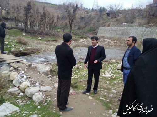 دهگردشی بخشدار مرکزی گالیکش از روستاهای تلوستان ،سرچشمه و قلی تپه