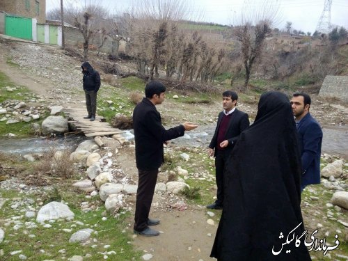 دهگردشی بخشدار مرکزی گالیکش از روستاهای تلوستان ،سرچشمه و قلی تپه