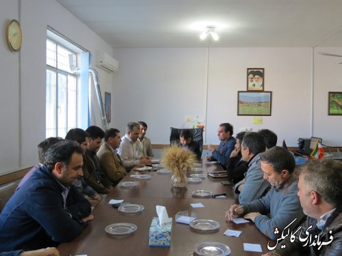 جلسه شور و شوق انتخاباتی فرماندار با پرسنل جهاد کشاورزی