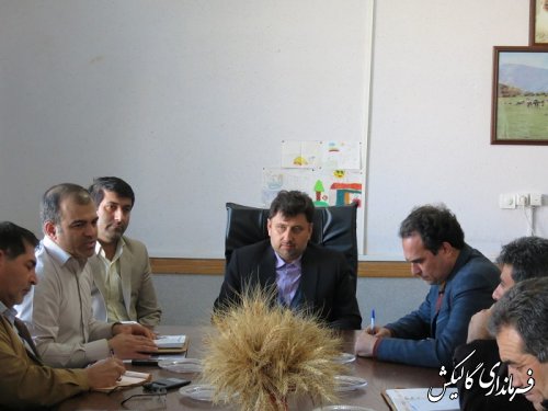 جلسه شور و شوق انتخاباتی فرماندار با پرسنل جهاد کشاورزی