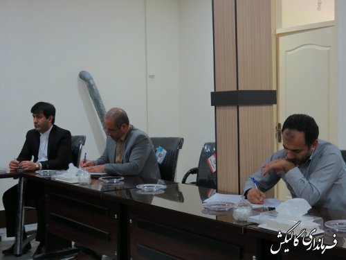 جلسه کمیته یادمانها و بناهای اجلاسیه 4000 شهید استان گلستان در گالیکش برگزار شد