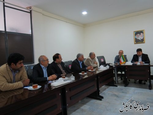جلسه سی و یکم ستاد انتخابات شهرستان گالیکش مشترک با هیأت نظارت و اجرایی بخش مرکزی و لوه