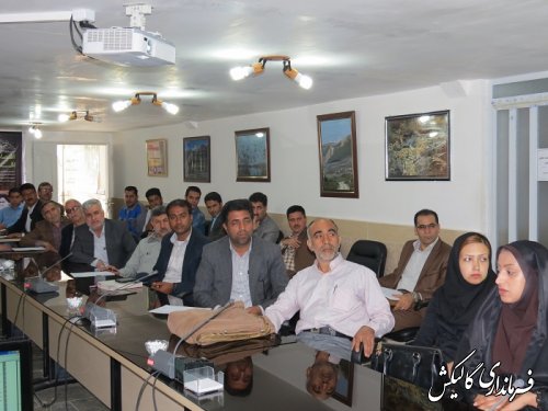 تشکیل کلاس آموزشی کلیه اعضای شعب اخذ رأی در فرمانداری گالیکش