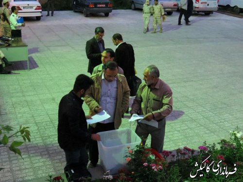 توزیع صندوق های اخذ رأی در شهرستان گالیکش