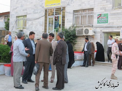 توزیع صندوق های اخذ رأی در شهرستان گالیکش