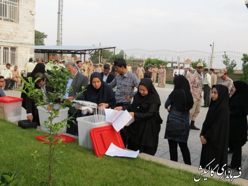 توزیع صندوق های اخذ رأی در شهرستان گالیکش