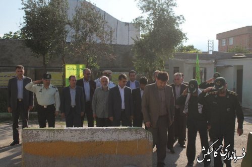 صبحگاه مشترک نیروهای مسلح شهرستان گالیکش برگزار شد